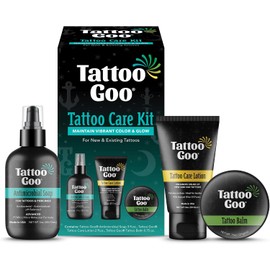 Tattoo Goo Tattoo Goo Kit de Cuidado Posterior Incluye Jabón, Nueva Fórmula, Tatuaje Goo, Loción