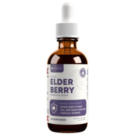 Rejuvica Health Active Elderberry Immune Support Supplement | 4 fl oz Value Size Liquid Extract