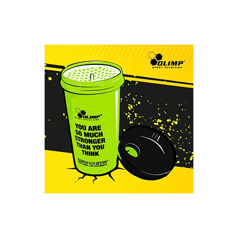 OLIMP SPORT NUTRITION OLIMP Shaker, Neon Yellow, 23.7 fl oz