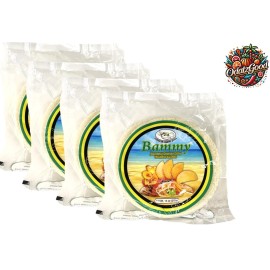 JCS Bammy | Cassava Cakes (Tortillas de Yuca) | Product of Jamaica | 14oz - 4 Pack