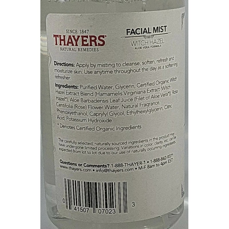 Thayers Thayer's facial mist