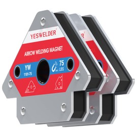 YESWELDER 75 LB Welding Magnet 2 Pieces of Magnetic Welding Holder 75 LBS Holding Power Welding Accessories