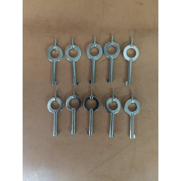 Unbranded 10 Pack Standard Issue Law Enforcement Handcuff Key -