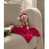 Mamas & Papas My First Christmas 2024 Bear Comforter, Red