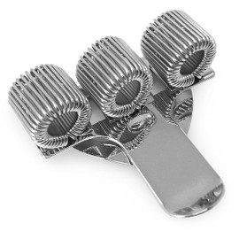 Ashton and Wright 2 Pcs Silver Metal 3 Pen Holder with Pocket Clip Ideal for Doctors Nurses Pilot