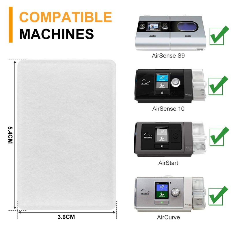 20 Pack CPAP Filters ResMed Premium Disposable Air Filter Universal