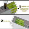 High precision aluminum alloy metal adjustable level bubble small square