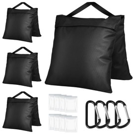 Victiv 4 Pack Sand Bags for Light Stand Photo Studio, Gazebo Weights Heavy Duty Sandbags, 22.4×10.4" Oxford Cloth Weight Bags for Tripod, Pop up Tent, Sun Umbrella Base, Fishing Chair, Max Load 11.7kg
