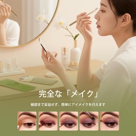 Makeup Brush Eyeshadow Brush Set of 7 Portable Compact Eyeliner Brush Blending Brush Lipstick Brush