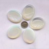 Manekieko Opalite Crystal Thumb Worry Stone, Stress Relax Healing Reiki