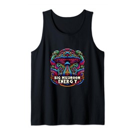Big Mushroom Energy Trippy Music Festival Essential Graphic Tank Top