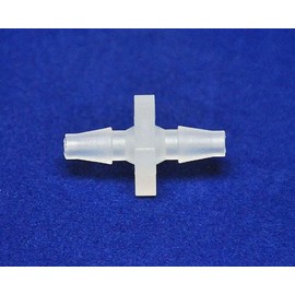 MettleAir 129PP-2-1PK Polypropylene Plastic 1/8" ID Hose Barb Mender/Splicer/Joiner/Union Fitting Tubing Hose Adapter/Coupler