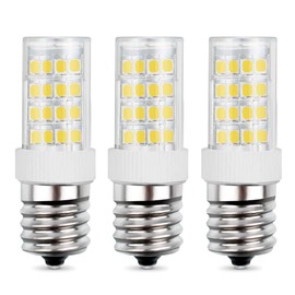 Gaormii LED Microwave Appliance Light Bulb for Refrigerator Range Hood Over Stove Equivalent 40W Incandescent Bulb E17 Intermediate Screw Base 120V 5W 450LM Warm White 3000K Pack of 3