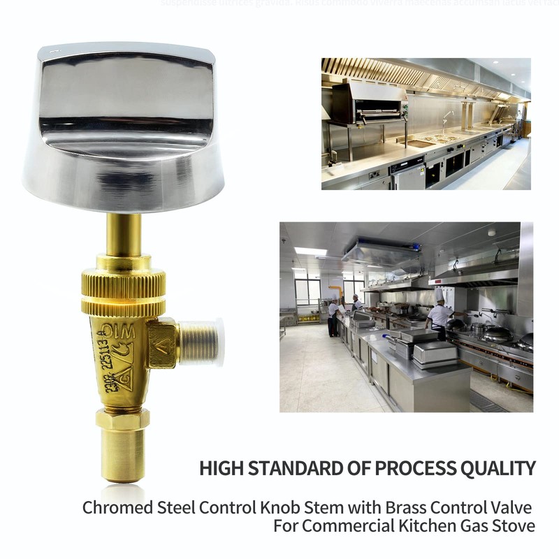MENSI Propane Natural Brass Hotel Commercial Kitchen Gas Control Valve