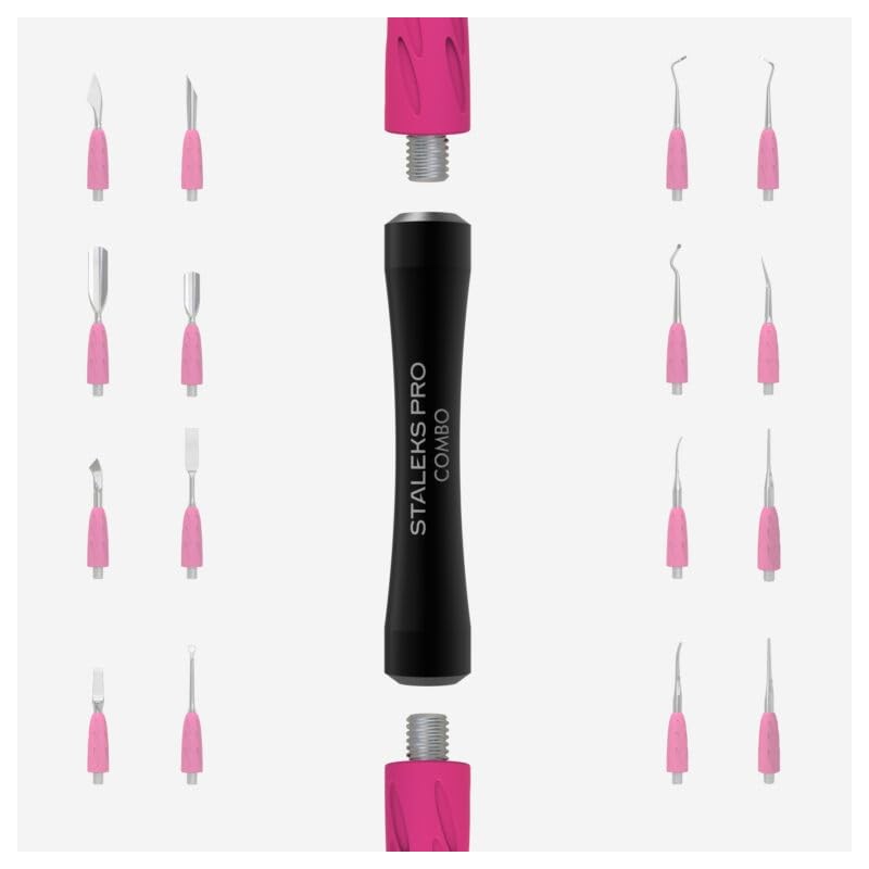 STALEKS PRO by Natury Nails Nagelhautschieber, austauschbarer Teil, Edelstahl und