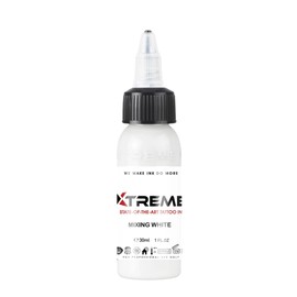 Xtreme Tattoo Ink, Versatile Medium Viscosity for Precision Tattooing, Rich Hue, Quick Healing, Water Based and Premium Quality, Highest Safety Standards - Ready-to-Use Tattoo Ink (Mixing White, 4 oz)