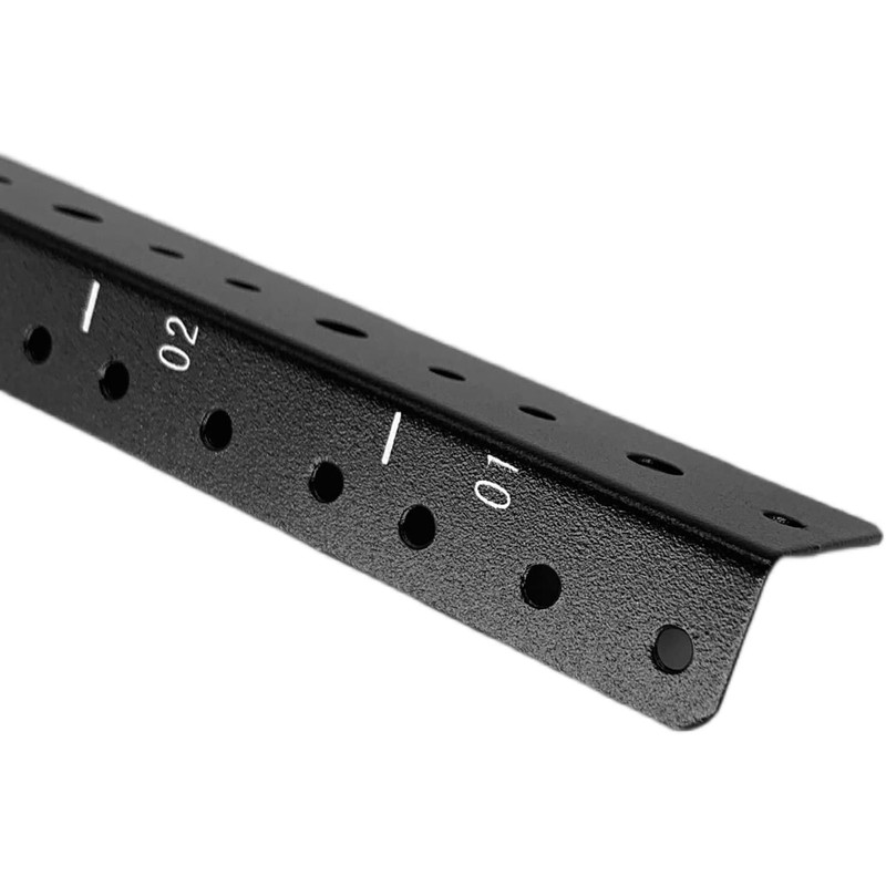TECHTOO 4U Vertical Rack Rail Pair DIY Kit with Hardware
