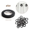 WCIC 32 PCS Curtain Grommets 40mm Roman Ring Inner Diameter