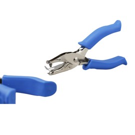 KINGSUPER 3 Pcs Single Hole Punch,1/4”,1/8”and 1/16”Small Hole Puncher for Circle Holes DIY Craft Tag (Blue)
