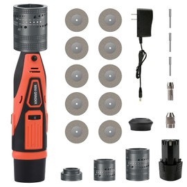 Electrode Grinder for TIG Welding, Tungsten Electrode Sharpener Set for TIG Welding, 6 Sizes, 8 Angle, TIG Grinder with Flat Grinding Block Separating Slot, 10 Diamond Wheels, 3 CNC Mandrels