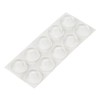 haggiy Elastikpuffer, Transparent, Selbstklebend, rund Ø 13 mm / Stärke