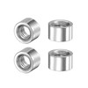 sourcing map Round Weld Nuts, M6 x 10mm x 6mm