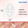 Ourmed Wound Closure Strips(2.4"x 2.8" - 4 Pcs), Butterfly Bandages
