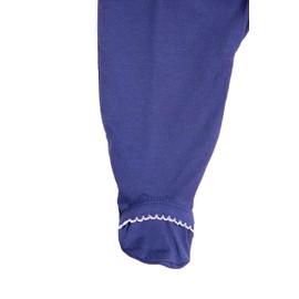 Happy Hippo Pijama para bebé de una Pieza con Cierre magnético, Azul (MX/US, Edad, 12 Meses, Azul Marino)