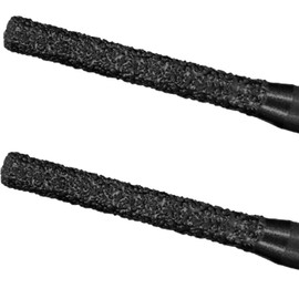 FANGHUIER Diamond Drill Bits for Stone Mortar Rake Grout Rake Edge Profile Bits For Rotary，Mortar Rake Drill Bit,Ceramic and Tile, 2-Pack, 6.35mm x 5mm x 65mm (Black)