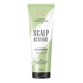 Charles Worthington Scalp Restore Clarifying Shampoo – Deep Cleansing for Sensitive Scalps, Removes Build-Up for Healthy Hair, 250ml