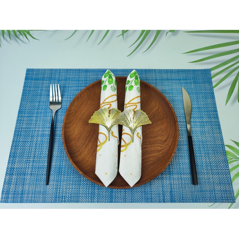32Pcs Eucalyptus Leaf Oh Baby Napkins Sage Green 6.5in