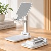 Adjustable Phone & Tablet Stand for Desktop Use – Foldable