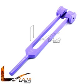 LAJA Imports Aluminum Clinical Grade Nerve/Sensory Tuning Fork, 128 CPS Purple Coated Color