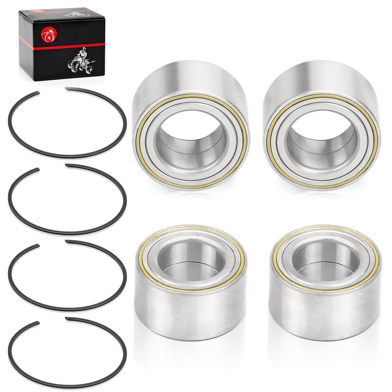 4pcs Front Rear Wheel Bearing & Circlip for Can-Am Maverick