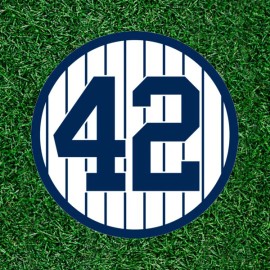 After Dark Crafting Yankees Mariano Rivera #42 100% waterproof vinyl sticker decal - several sizes - 2.5 inches