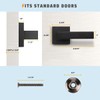 KNOBWELL 6 Pack Heavy Duty Dummy Door Handle Door Leversets,