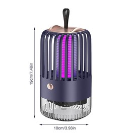 HOVCEH Insektenvernichter Elektrisch, 3 IN 1 Elektrisch Mückenlampe, Insektenvernichter, Mückenfalle Elektrisch, USB Insektenschutzmittel Moskito Killer UV Lampe für Mücken, Spinnen, Kakerlaken