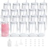 YOUKE OLA 20 Pack Acrylic Snowglobe Tumbler Pre-Drilled Double Wall