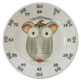 theMultiples Times Table Dinnerware 4-piece Later Years 6 inch Melamine Plate Set