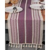 Knitted Tasseled Table Runner, Organic Cotton, Many Colours, Green, Beige,