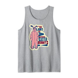 A Christmas Story Deranged Easter Bunny Christmas Tank Top, gray