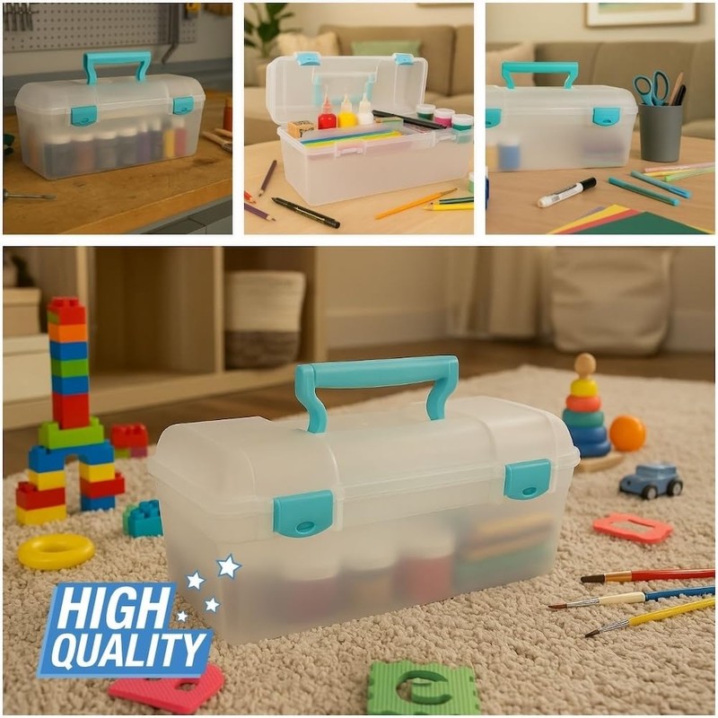 ArtBin 6937AG Essentials Lift-Out Tray Box, Portable Art & Craft