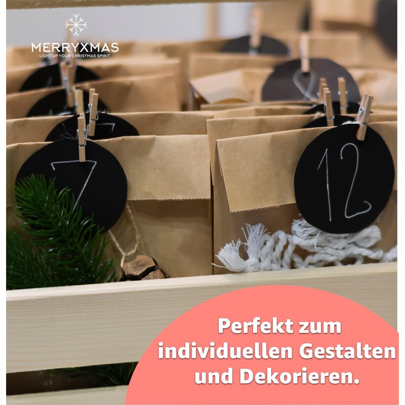 MERRYXMAS 50x Stück Beutel 26 x 17 cm - EXTRA