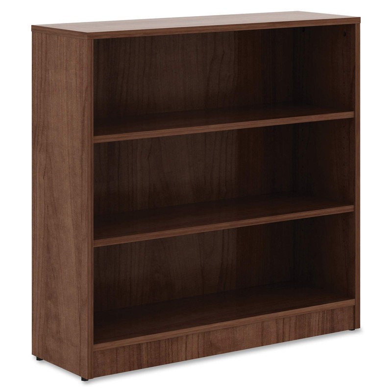 Lorell Walnut Laminate Bookcase Book Rack, 36" x 36" x