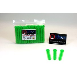 Dental Elastic Orthodontic Ligature Ties Bands Kit Apple Green Color /1040 Pcs Set ORTHOM USA