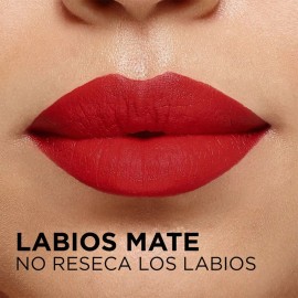 Labial Color Riche Intense Volume Matte L'Oréal Paris - Acabado Mate, Color 346 LE ROUGE DETERMINATION