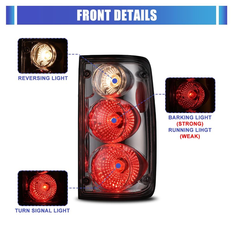 I1MOTOR LED Tail Lights Assembly for 1989-1995 Toyota Pickup |