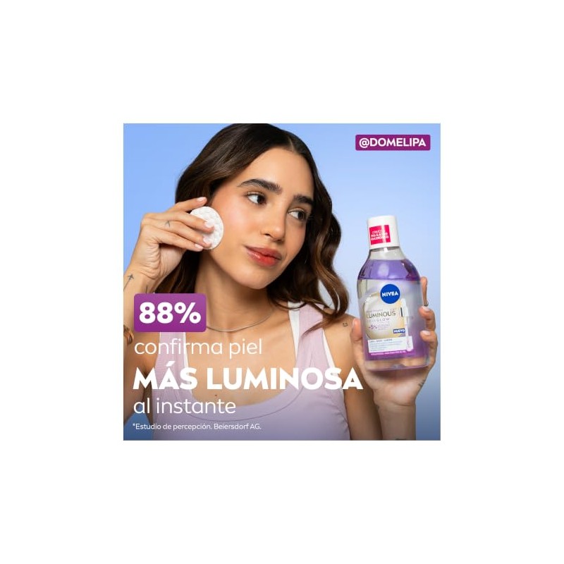 NIVEA Agua Micelar Luminous 630 Skin Glow 400 ml.