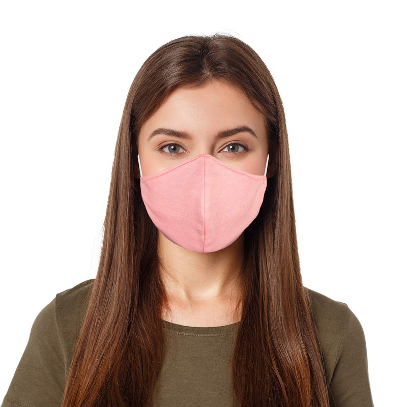 DALIX Cloth Face Mask Reuseable Washable in Pink Made in