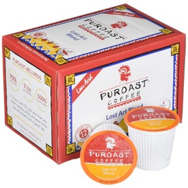 Puroast Low Acid Coffee| Lost Art Single Serve Pods | Medium Roast | High Antioxidants & High pH |No Bitter Aftertaste | Reduced Heartburn & GERD Friendly | 72 Count - Compatible with Keurig Brewer
